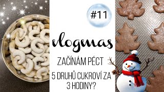 VLOGMAS 11  peču cukroví ☃️ nákup a špenátové rizoto [upl. by Bornie609]