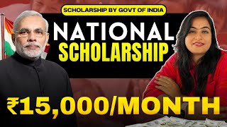 Government of India  ₹15000month  National Scholarship for postgraduate 2024 scholarship [upl. by Center]