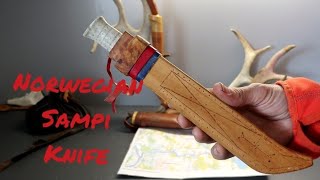 Old Norwegian Saami knife with a wooden sheath [upl. by Alabaster]