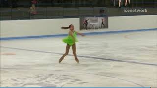 Hanna Harrell 2017 18 Midwestern Sectionals Jr Ladies FS [upl. by Sallad]