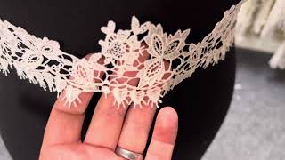 Ivory Guipure Lace Trim  Courtney [upl. by Iur]