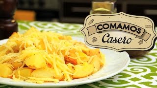 Papas rústicas y Ají al horno con huevo  Comamos Casero  Receta Fácil [upl. by Yllatan244]