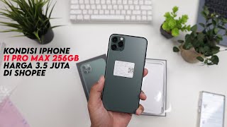 Nekat beli iPhone 11 pro max dapat harga 3 jutaan di Shopee [upl. by Borlow]