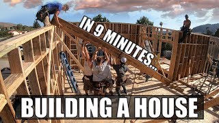 Building A House In 9 Minutes A Construction TimeLapse [upl. by Dnalkrik]