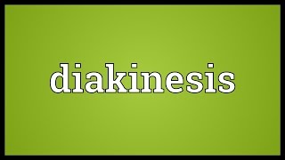 Diakinesis Meaning [upl. by Anatolio]