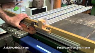 SLIDING TABLE DESIGN UPDATE  Aluminum Extrusions and Stops [upl. by Monk]