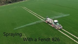 Fendt 826 Spraying [upl. by Abate]