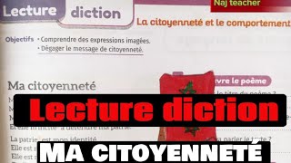 Lecture diction Ma citoyenneté Poète Fattoum Abidimes apprentissages en français 6 annéepage55 [upl. by Thetos34]