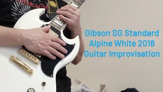 Gibson SG Standard 2018 Alpine White Electric Guitar Improvisation [upl. by Llecrep]