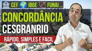 CONCORDÂNCIA verbal e nominal 🥰 QUESTÕES da Banca Cesgranrio Descomplicadas para sua Preparação [upl. by Joann294]