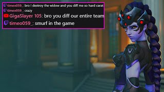 Widowmaker Makes WHOLE TEAM RAGE in Overwatch [upl. by Nonregla]