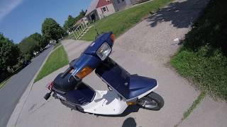 1987 Yamaha Jog 50cc Scooter Test Ride [upl. by Madelaine574]