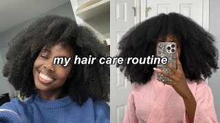 MY HAIR CARE ROUTINE FOR STRONGER NATURAL HAIR  type 4 🌀✨ [upl. by Mic460]