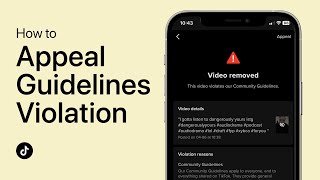 How To Appeal TikTok Community Guidelines Violation [upl. by Lalla561]