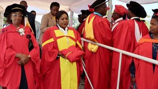 History repeats itself in Zimbabwe as Mnangagwas wife is controversially awarded a doctorate degree [upl. by Arbrab]