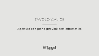 Tavolo Calice sistema di apertura con piano girevole semiautomatico [upl. by Taddeusz]