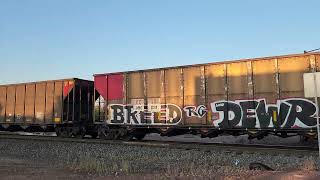 BNSF Coal train with XCLX [upl. by Eveiveneg536]