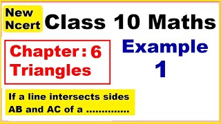 Class 10 Maths  Chapter 6  Example 1  Triangles  NEW NCERT  Ranveer Maths 10 [upl. by Trinatte]