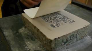 Lithographie  encrage et impression [upl. by Leinehtan]