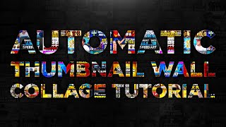 Photoshop Tutorial  Automatic Collage Thumbnail Wall Tutorial [upl. by Aushoj859]