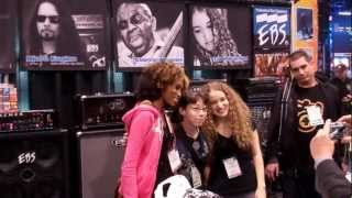 Tal Wilkenfeld  Jackson Browne  Namm Show 2012 Pt 1 [upl. by Jerroll240]