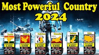 TOP 50 MOST POWERFUL COUNTRY 2024  Military Strength Ranking 2024 [upl. by Rimat]