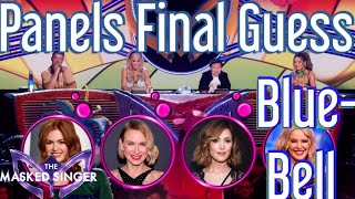 Panels Final Guesses on Bluebell  The Masked Singer USA Season 12 Ep 6 [upl. by Ativ]