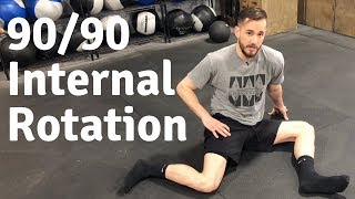 Tight or Impinged Hips Try the 9090 Internal Rotation Exercise [upl. by Berry]