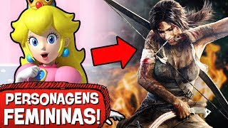 A EVOLUÇÃO DAS MULHERES NOS VIDEO GAMES 👩💪 [upl. by Bernard]