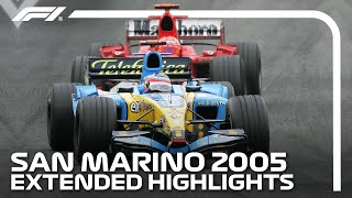 Extended Race Highlights  2005 San Marino Grand Prix [upl. by Anirtek566]