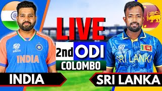 India vs Sri Lanka 2nd ODI  Live Cricket Match Today  IND vs SL Live Match Today  India Batting [upl. by Gautea96]