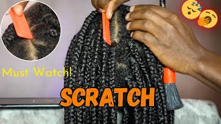 ASMR Scratching Between Braids With A Comb  No Talking 😴💤asmr [upl. by Shelden]