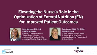 Elevating the Nurses Role in the Optimization of Enteral Nutrition for Improved Patient Outcomes [upl. by Herzig]