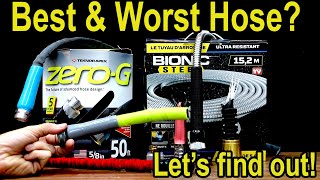 Best Hose GARDEN HOSE Zero G vs Flexzilla Bionic Steel Gilmour Aqua Plumb Briggs amp Stratton [upl. by Petrina493]