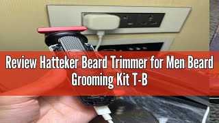 Review Hatteker Beard Trimmer for Men Beard Grooming Kit TBlade Mustache Trimmer Hair Clipper Elect [upl. by Zischke]