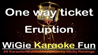 Backingtrack with lyrics One way ticket  Eruption [upl. by Haswell]