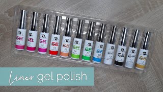 REVIEW  Swatching Nail Art Liner Gels from Ali Express [upl. by Enrique938]