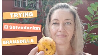 Trying the El Salvadorian GRANADILLA for the First Time [upl. by Dygert]