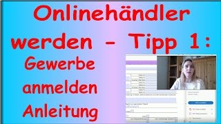 Tipps für Onlinehändler Gewerbeanmeldung  Anleitung wie man ein Gewerbe anmeldet  Lethargic Mom [upl. by Angel904]