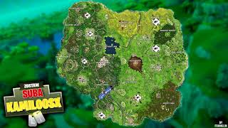 MAPA BOISK FORTNITE  Jak zrobić misję Kieruj się mapą skarbów z Przyjemnego Parku [upl. by Yendic]