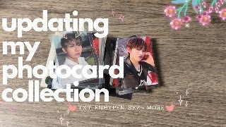 updating my photocard collection ✧･ﾟ ✧･ﾟ txt en skz  more [upl. by Sirtemed436]