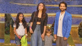 BALH2 Nakuul Mehta With Wife Jankee Parekh and Kids at NMACC For Nita The Inaugural Show [upl. by Bywoods]