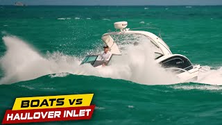 2023 TOP 22 MOMENTS AT THE INLET PART 4   Boats vs Haulover Inlet [upl. by Ymme]