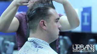 How To  Low Gentlemans Fade w Long Pompadour quotTraditional Fadequot [upl. by Boru]