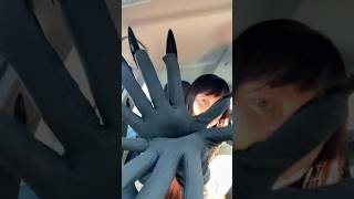 Trying On Nail Gloves🤔💅 asmr relax tapping nails [upl. by Rombert]