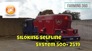 Siloking SelfLine System 500 2519 self propelled feeder in action [upl. by Ninette639]