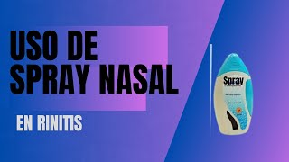 Como usar un spray nasal [upl. by Adnovad]