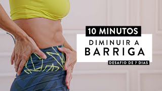 Treino de 10 Minutos para DIMINUIR A BARRIGA em 7 dias  Carol Borba [upl. by Erlond479]