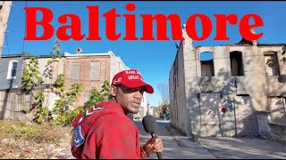 Trump Supporter Wears Red MAGA Hat In The Hood Of Baltimore To Ask Thoughts On President Election [upl. by Aserat225]