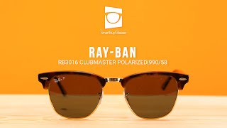 RayBan RB3016 Clubmaster Polarized 99058 Sunglasses Review [upl. by Ynoep600]